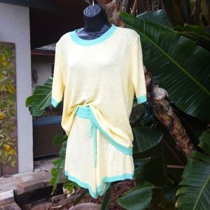 Two-piece knit Polo and shorts